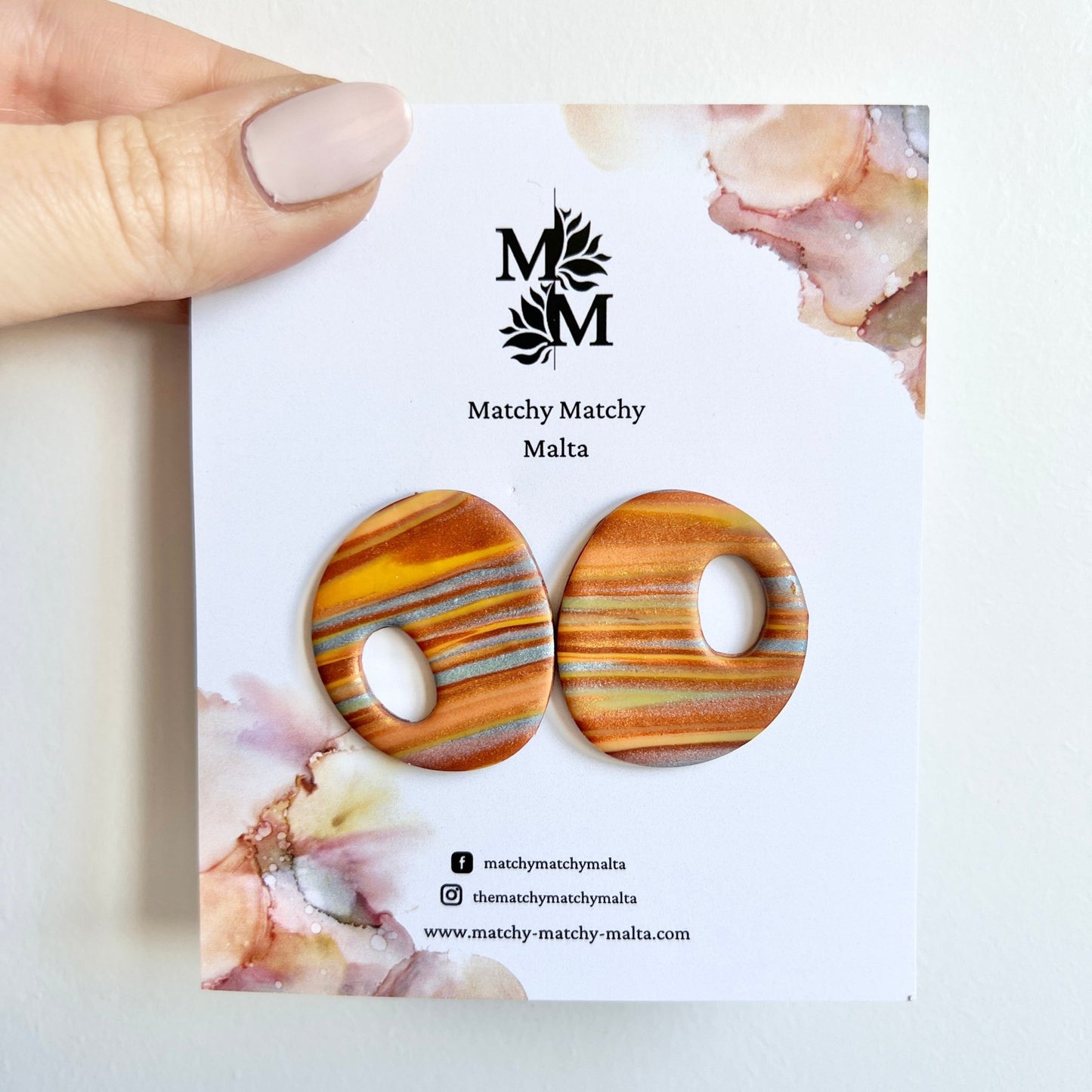 Toffee Statement Earrings - Matchy Matchy Malta